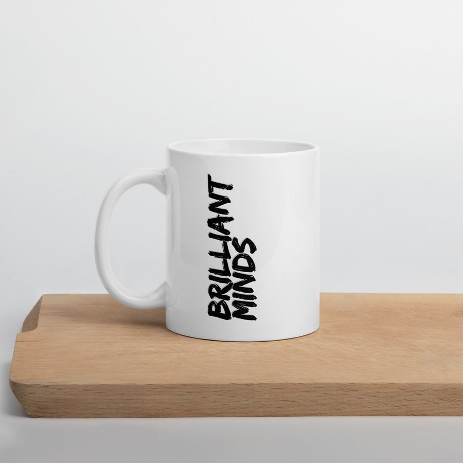Be Brilliant white glossy mug