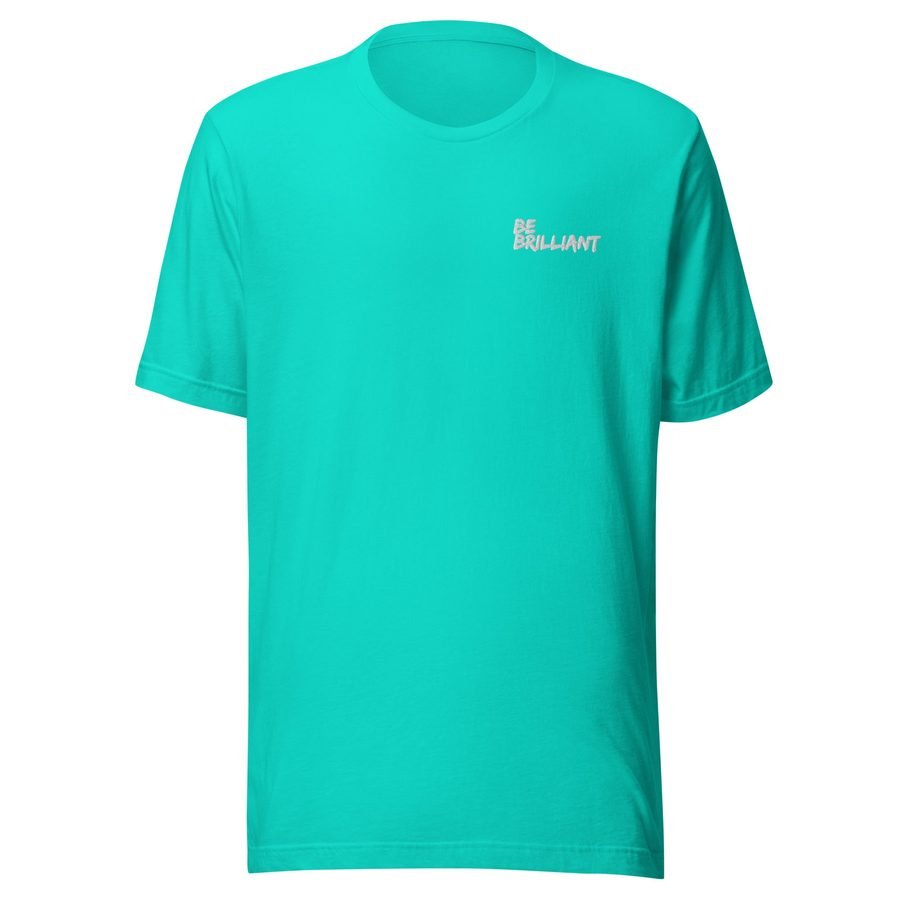 Brilliant Minds teal t-shirt